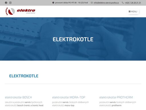 elektrokotle bosch tronic heat, protherm ray.