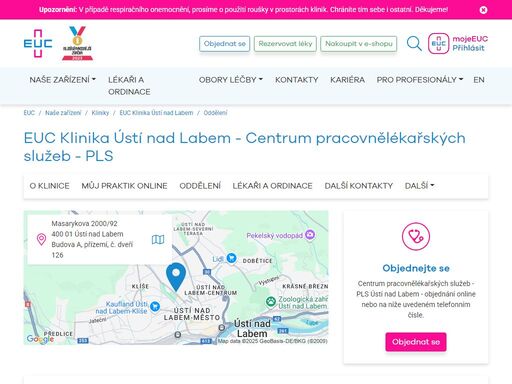 euc.cz/nase-zarizeni/kliniky/euc-klinika-usti-nad-labem/centrum-pracovnelekarskych-sluzeb-pls