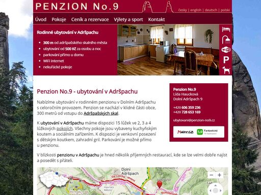 rodinný penzion v adršpachu v těsné blízkosti adršpašského skalního města. příjemné ubytování v adršpachu v plně zařízených pokojích.