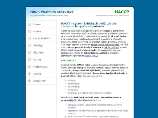 haccp zavedení systému, audit, analýza nebezpečí, kritické kontrolní body