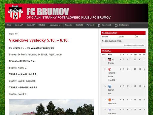 oficiální stránky fotbalového klubu fc brumov. naleznete zde aktuální dění, výsledky zápasů, informace o hráčích.