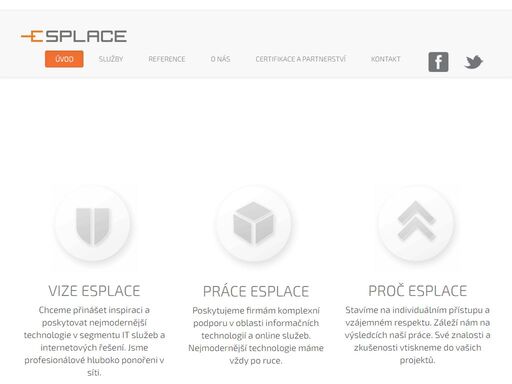 esplace s.r.o. zajišťuje kompletní správu it služeb, serverů a pc. tvorbu mobilních aplikací , online aplikací a tvorbu internetových stránek.