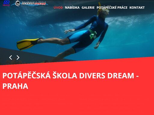 divers dream - potápěčská škola pro všechny, praha, čr