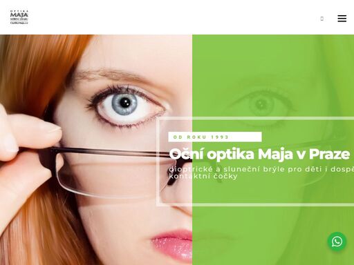 oční optika maja je správné místo pro výběr vašich brýlí. poradíme a doporučíme to nejlepší řešení pro vás. navštivte jednu z našich 3 poboček v praze.