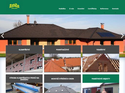 firma zajišťuje veškeré práce související se střechou. od tesařských prací, zednických – opravy komínů, až po montáž bleskosvodů.  provádíme prodej i montáž střešních oken. působící hlavně na jihlavsku, ale i na celé vysočině.
