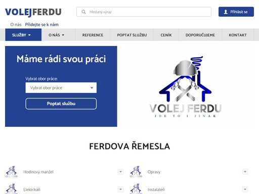 volej ferdu - platforma firem a řemeslníků na které se můžete spolehnout