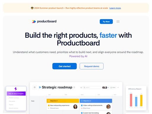 productboard is a suite of product management software tools that helps product managers understand customer needs, prioritize features & rally everyone around the roadmap. free 15-day trial.