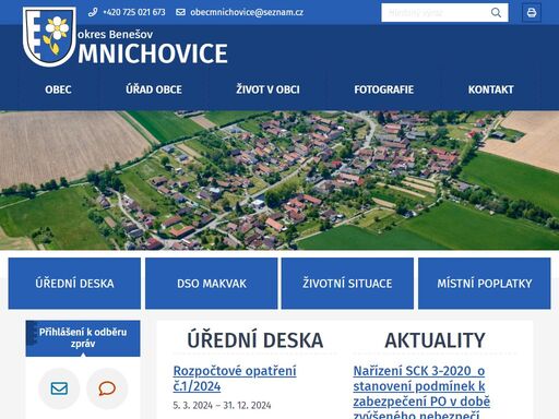 oficiální stránky obce mnichovice