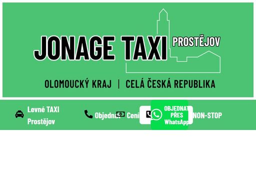 jonage taxi prostějov - levné a spolehlivé non-stop taxi z prostějova po celé čr, příznivé ceny, možnost platby přes qr kód.