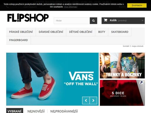 vítejte v internetovém obchodě www.flipshop.cz .v naší nabídce naleznete stylové oblečení, módní doplňky, skate hardware a spoustu dalšího sortimentu.