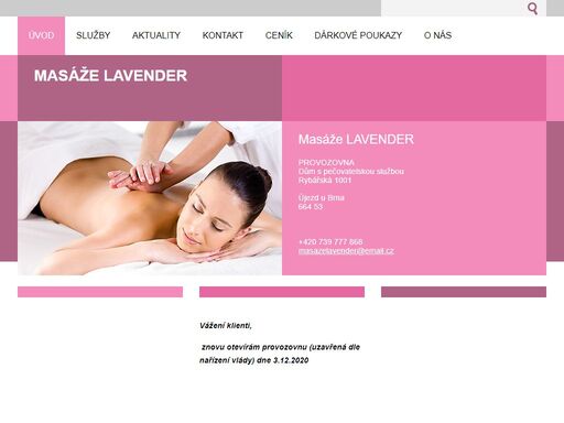 www.lavendermasaze.cz