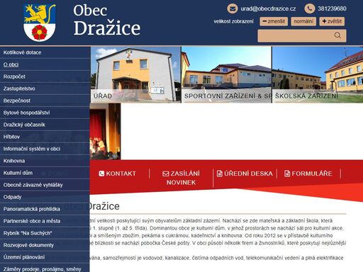 www.obecdrazice.cz