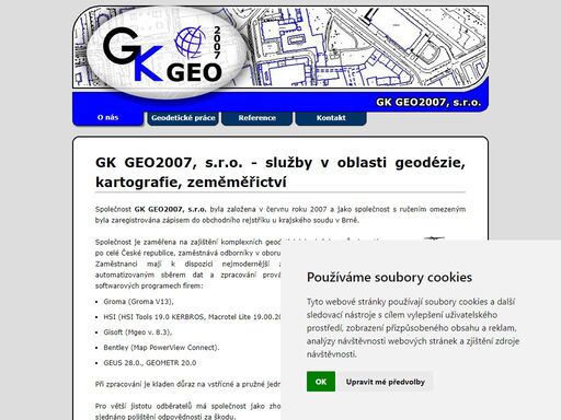 komplexní geodetické služby s působností po celé české republice.