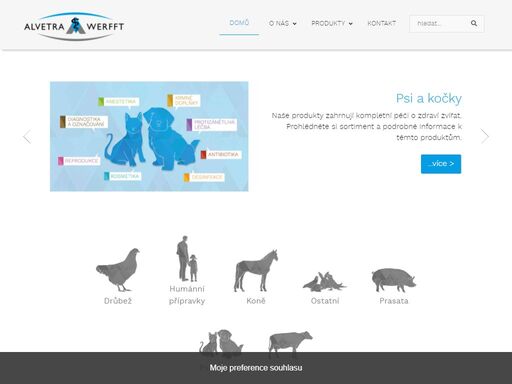 společnost werfft, spol. s r.o. je dovozcem veterinárních léčiv a přípravků