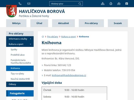 havlickovaborova.cz/pro-obcany/kultura-a-sport/knihovna