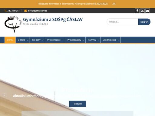 www.gymcaslav.cz