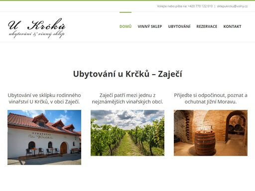 www.ubytovaniukrcku.cz