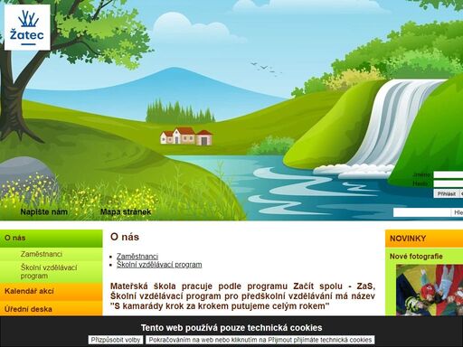 aktuality a novinky z naší školky žatec hledejte na webu www.msujezu.cz. školka žatec má vlastní vzdělávací program cestička za poznáním. pracujeme také podle programu začít spolu.