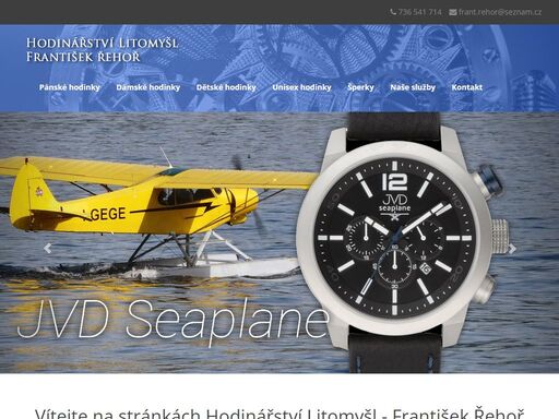 hodinářství litomyšl - františek řehoř. kamenný i e-shop prodej hodinek a šperků.