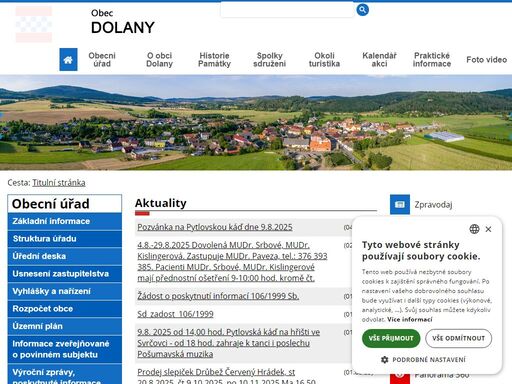 oficiální stránky obce dolany - klatovsko, pošumaví