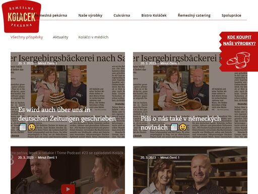 jsme moderní řemeslná pekárna. máme speciální technologii pečení, vlastní receptury a používáme výhradně náš kvas. vyrábíme nejlepší 100% žitný chléb. koláčkova řemeslná pekárna.