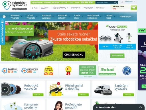 robotický vysavač - největší specialista na robotické vysavače - nabízíme velký výběr značek robotických vysavačů a příslušenství. doprava zdarma na všechny roboty.