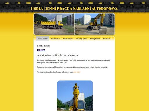hobza -  zemní práce a nákladní autodoprava
