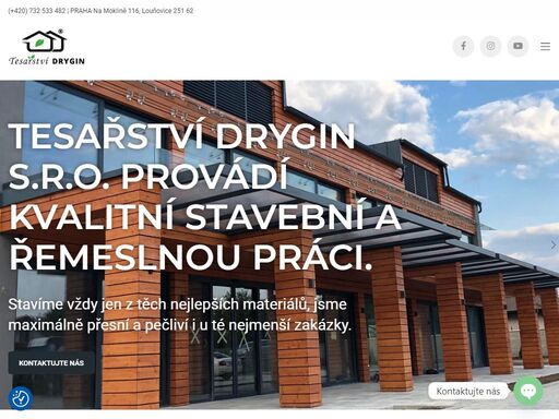 specializujeme se na dřevostavby, střechy, pergoly, terasy, fasády i další tesařské, řemeslné a stavební práce na klíč. zkušený tým řemeslníků s důrazem na kvalitu, termíny a detail. praha a středočeský kraj. poradenství a kalkulace zdarma.