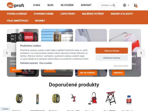 společnost mc profi s.r.o. od roku 1996 úspěšně působí na českém trhu v oboru stavební chemie, nářadí a technických a průmyslových pásek.
