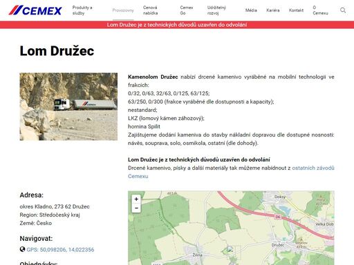  lom družec je z technických důvodů uzavřen do odvolání
         
       

 
	 
         
             
                 
                    ...