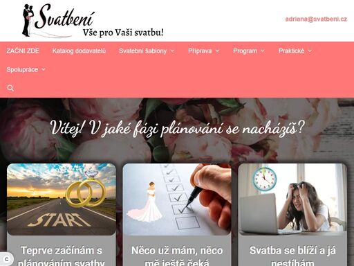 web, kde najdete všechny praktické tipy a informace pro plánování vaší svatby snů! příprava svatby, svatební program, praktické tipy, svatební zajímavosti.