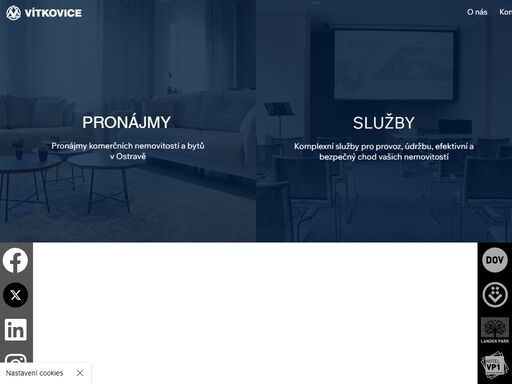 vítkovice, a.s. nabízí pronájem bytů, kanceláří a skladových prostor v ostravě. poskytujeme také komplexní služby facility managementu a technické správy budov.