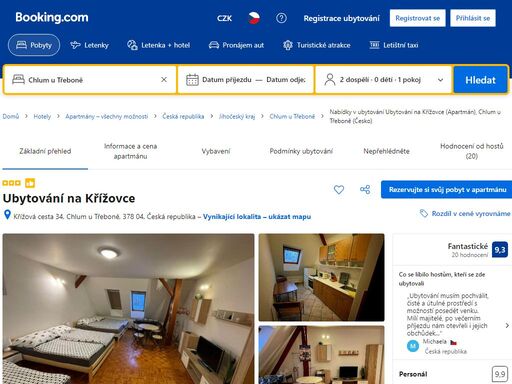 ubytování na křížovce se nachází v chlumu u třeboně a poskytuje sezónní venkovní bazén, zahradu a sdílenou kuchyň. náměstí přemysla otakara ii.