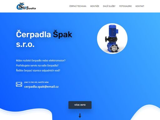 opravujeme čerpací techniku, elektromotory, provádíme montáže, instalatérské a studniční práce. realizujeme závlahové systémy.