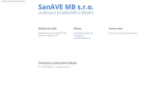 ordinace praktického lékaře