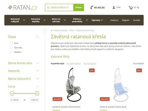 ratanový nábytek zažívá boom v interiérech, na terasách i zahradách. jakožto přímí dovozci garantujeme top kvalitu, dodání do 3 dnů a sortiment, který jinde nekoupíte.