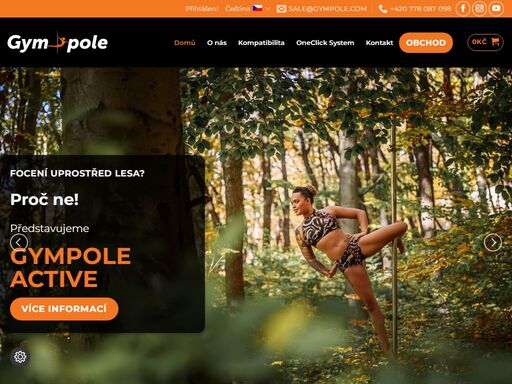 gympole nabízí tyče nejvyšší kvality pro pole dance. jsme evropská značka č. 1 ve kvalitě zpracování. vynalezli jsme a patentovali oneclick system.