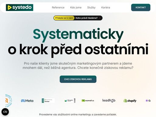 nejsme obyčejný poskytovatel služeb. pro naše klienty jsme skutečným marketingovým partnerem a jdeme mnohem dál, než běžná agentura. pojďme růst společně.