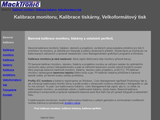 barevná kalibrace monitoru, tiskárny pro fotografy. kalibrace monitoru. velkoformátový tisk. fotogalerie