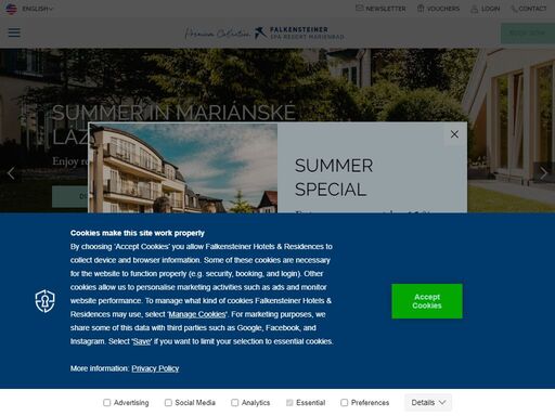 discover our 5-star hotel in mariánské lázně with the best medical spa treatments in the czech republic! ? book now and recharge your batteries!  ?