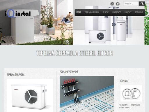 instalujeme tepelná čerpadla stiebel eltron, podlahové topení uponor, ivar. pro vytápění rodinných domů, bytových domů a průmyslových aplikací.