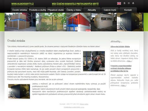 web českého dodavatele protihlukových krytů