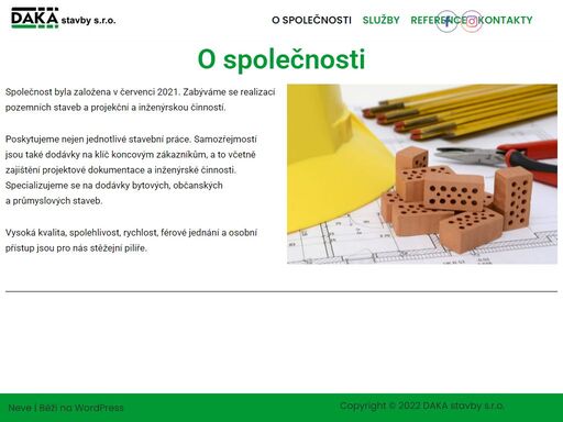 projekční a inženýrská činnost, realizace staveb