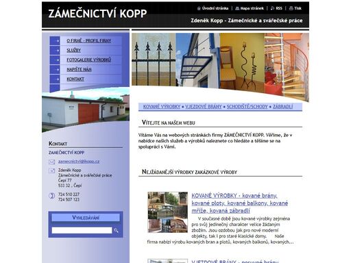 zdeněk kopp - zámečnické a svařečské práce