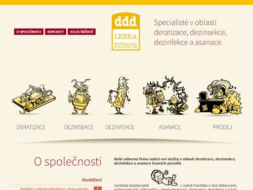 provádíme odborné deratizace, dezinfekce, dezinsekce nebo asanace travních porostů. zaměřujeme se taktéž na prevenci množení škůdců.