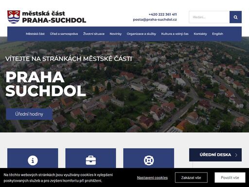 úřad městské části praha-suchdol .na stránkách najdete důležité kontakty, informace o kulturním a sportovním vyžití či místních organizacích atd.