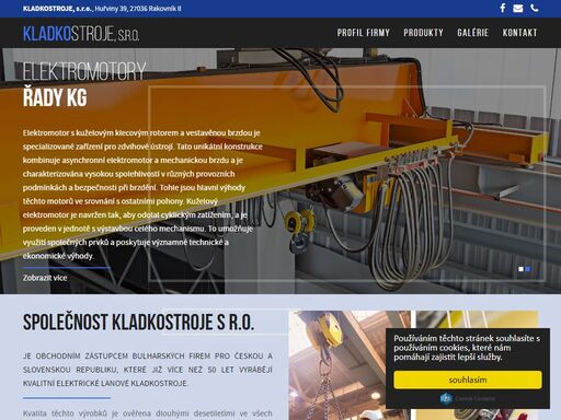 kladkostroje, s.r.o. | elektrické lanové kladkostroje