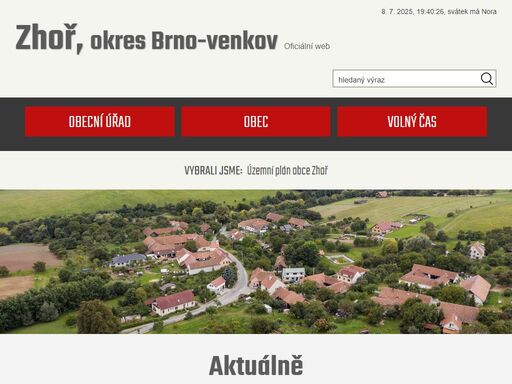 obec zhoř - oficiální webové stránky obce