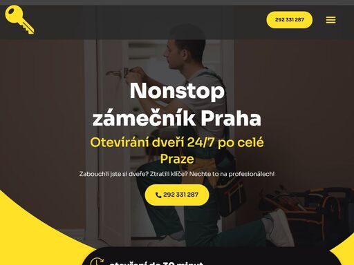 nonstop zámečník pro otevření zabouchnutých i zamčených dveří v praze. přijedeme do 30 minut, rychle a bez poškození. cena od 490 kč.