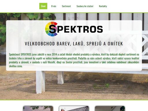 specializovaný velkoobchod barev a laků. - spektros.cz
